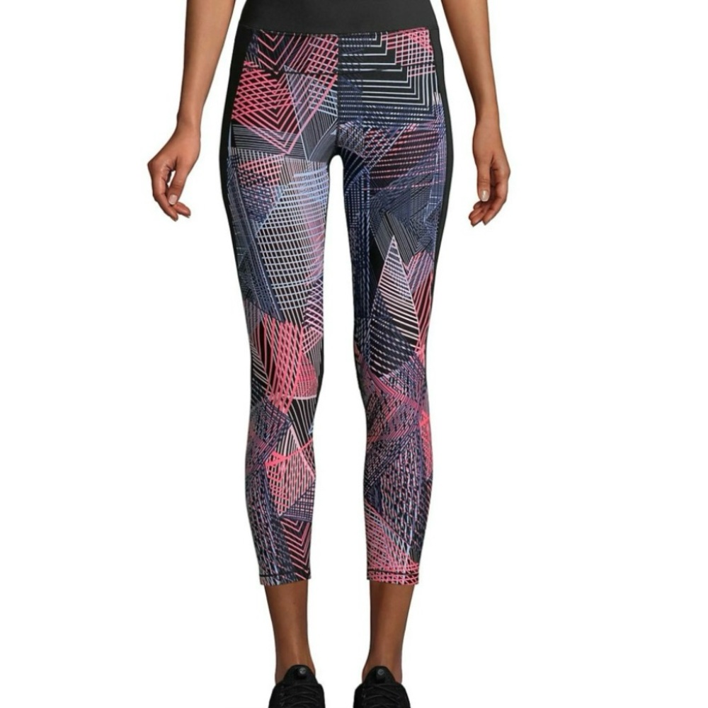 Calvin Klein Performance Size M Capri Leggings in Pink and Gray